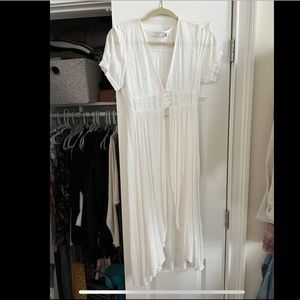 Boutique Boho flowy white top